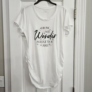 🤰Motherhood Maternity "How We Wonder What You Are" Gender Reveal Shirt